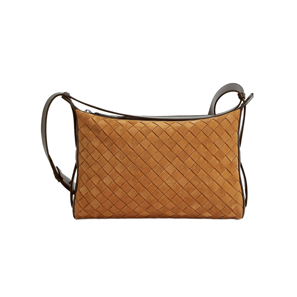 보테가 베네타 트라이베카 탑 핸들 앰버 폰단트