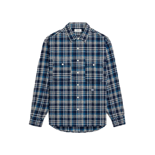 셀린느 트리옹프 루즈 럼버잭 체크코튼 셔츠 (국내배송)(2COLOR)