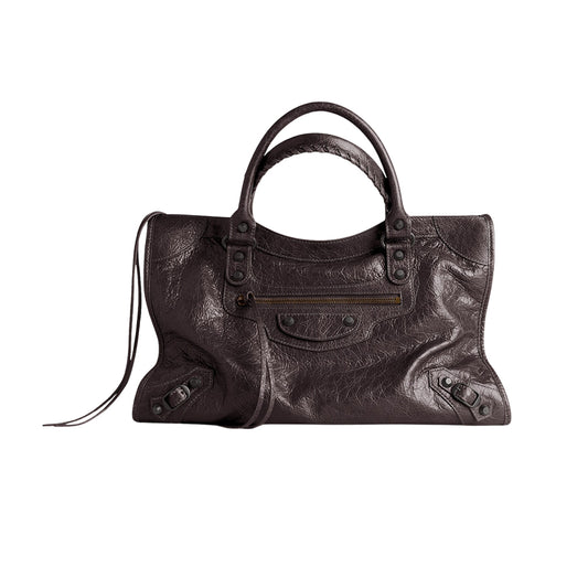 발렌시아가 르 시티 미디움 백 브라운