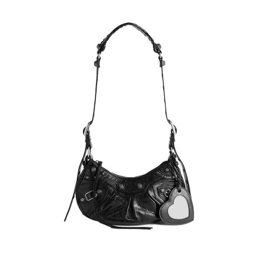 발렌시아가 아레나 램스킨 르 카골 XS 숄더백 블랙(국내배송)(당일배송)