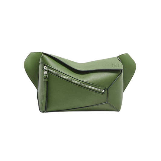 로에베 클래식 카프스킨 스몰 퍼즐 범백 헌더 그린