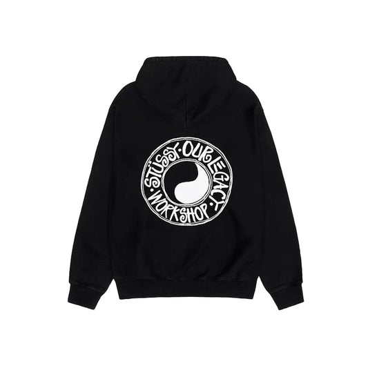스투시 x 아워레가시 워크샵 피그먼트 다이드 부아나 후드 블랙(국내배송)(당일배송)