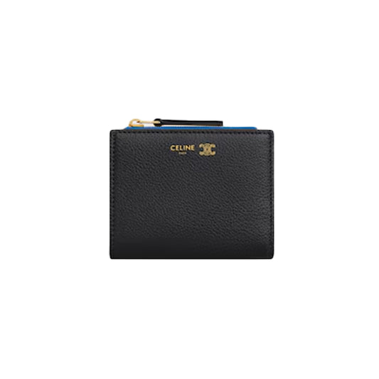 셀린느 트리옹프 스탬핑 컴팩트 지갑 서플 그레인 카프스킨