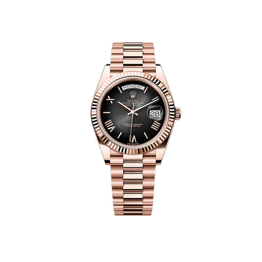 롤렉스 데이데이트 40mm 228235 블랙 슬레이트 옴브레 로만 프레지던트