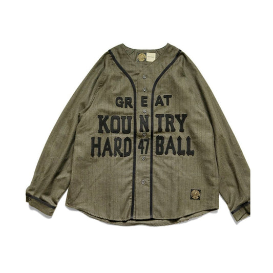 캐피탈 베이스볼 롱슬리브 셔츠자켓  (국내배송)