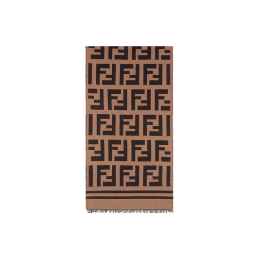 펜디 카멜 울 스카프